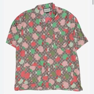 Gucci Men's Monogram Apple shirt